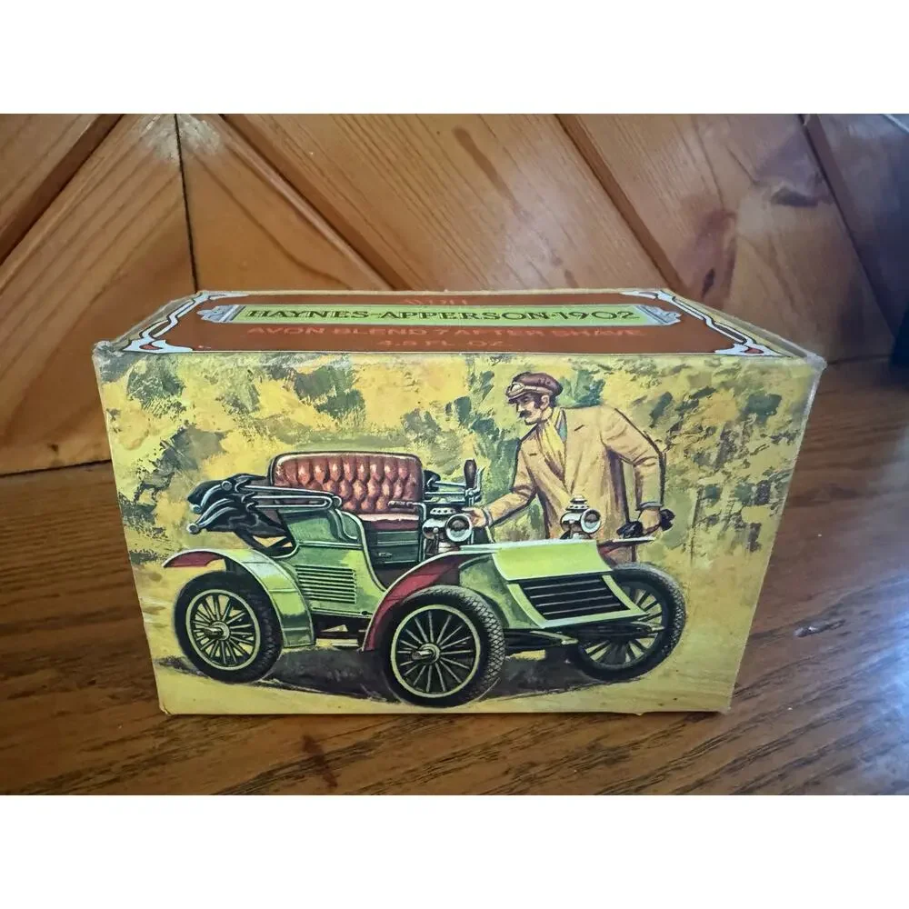 Vintage Avon Haynes-Apperson 1902 Car Decanter Blend 7 After Shave w Box